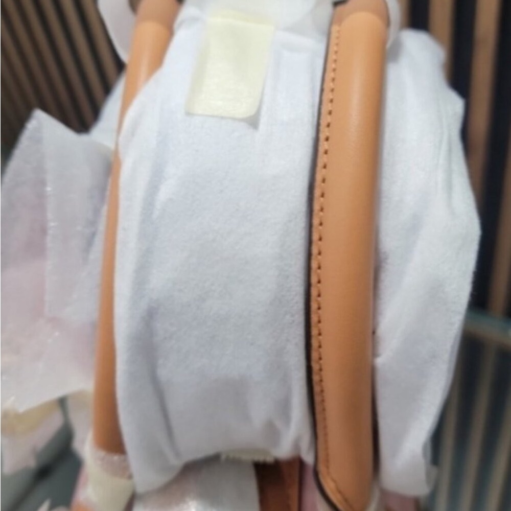 🌛Coach Medium Rowan Satchel In Signature Canvas Powder Pink With Charms - Picture 10 of 11